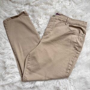 🍓[ Gloria Vanderbilt ] Amanda Straight Leg Light Tan Jeans